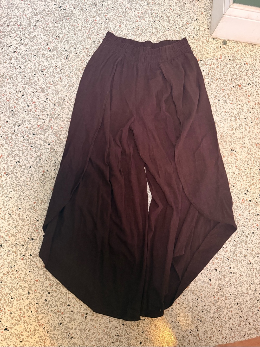 Sozy Clementine Pant | Dark Brown | Linen Blend Wide Leg | Size S | Discontinued